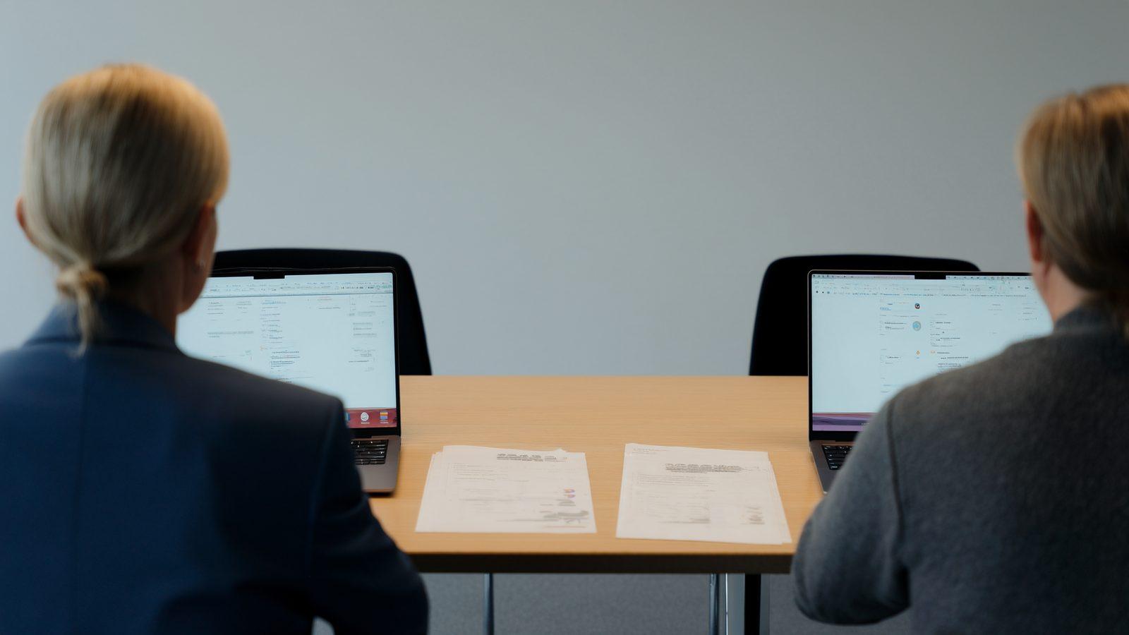 Table de travail d'un cabinet, étude d'un dossier